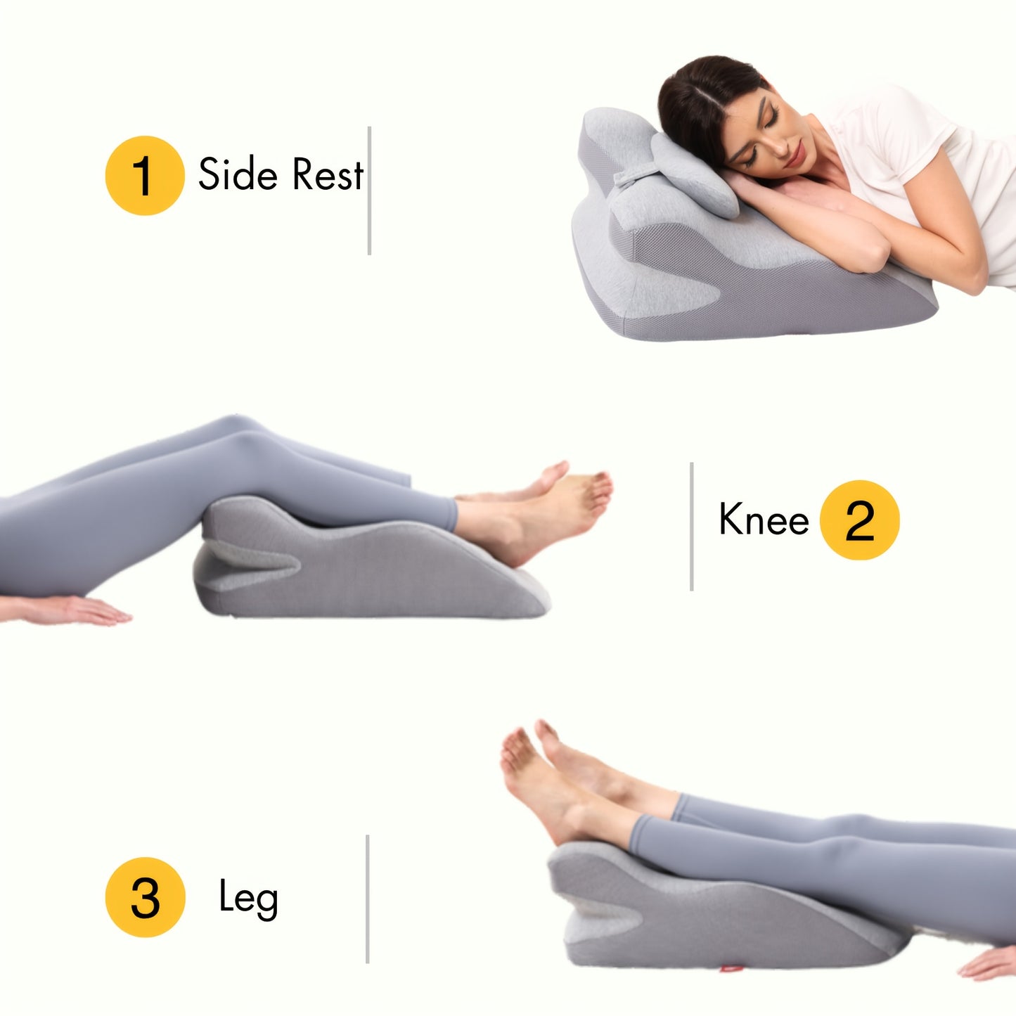 Supportive Bed Wedge Pillow With Removable Washable Cover