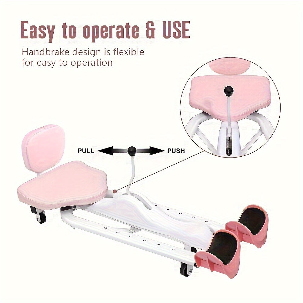 Adjustable 2-in-1 Leg Stretcher and Stool for Fitness