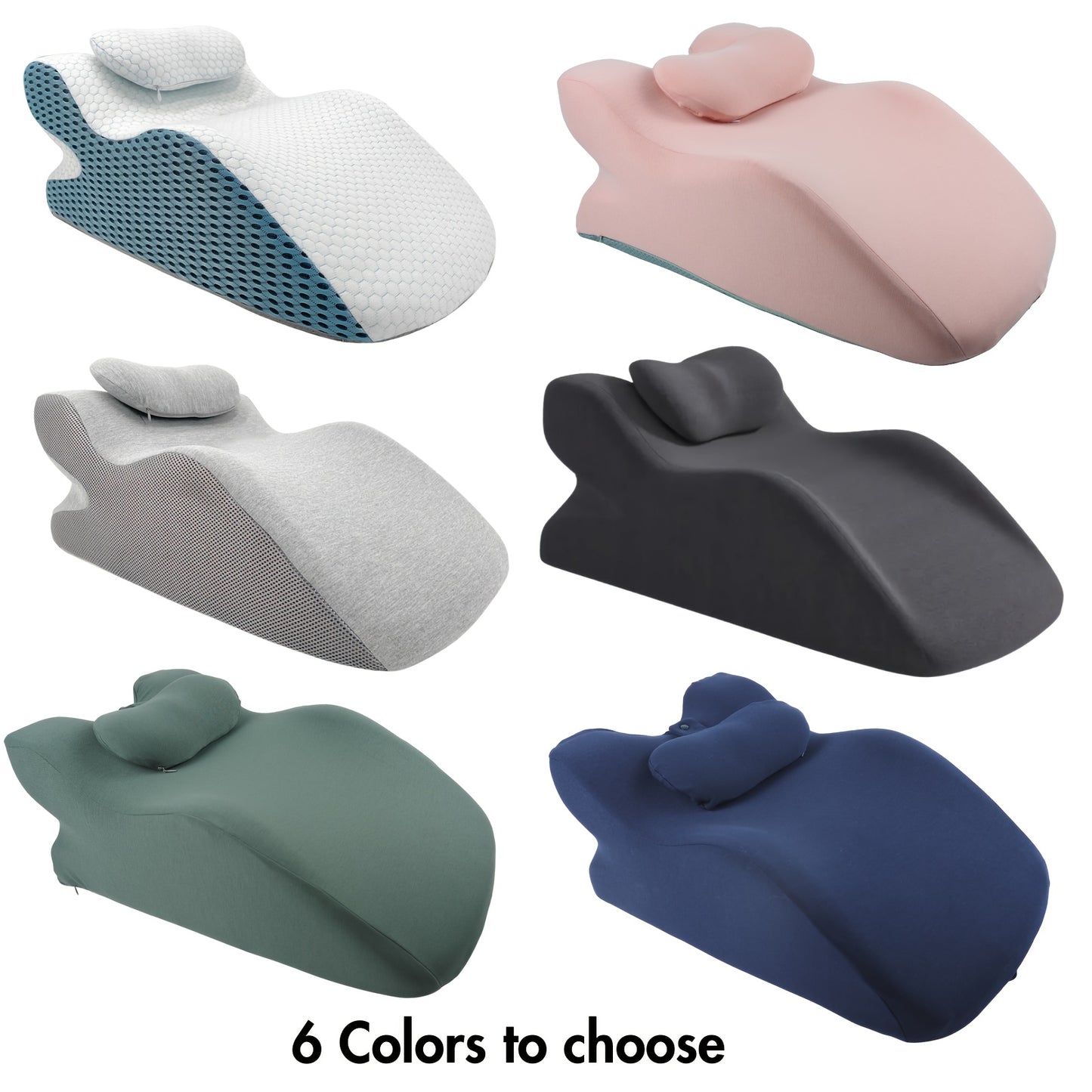 Supportive Bed Wedge Pillow With Removable Washable Cover