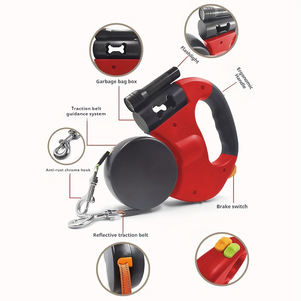 360 Degree Rotating Stretchable Pet Leash for Dogs