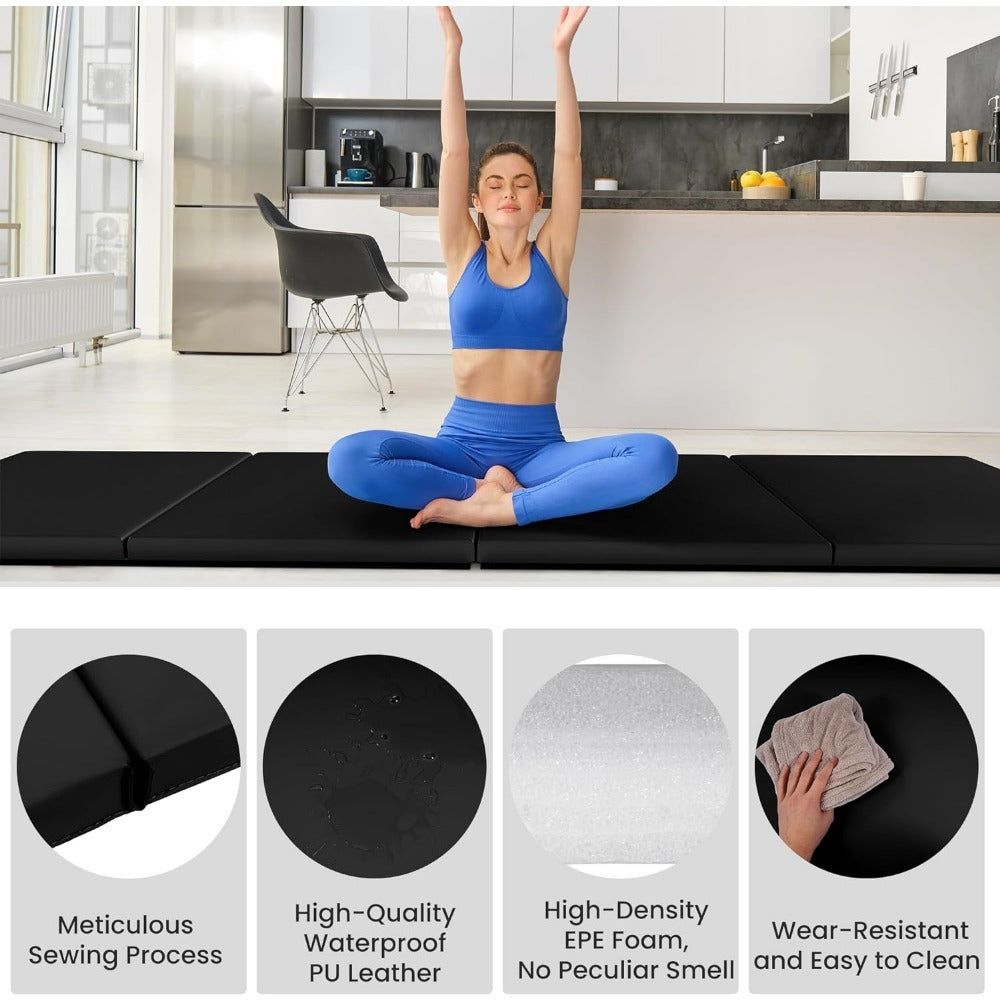 Signature Fitness Folding Exercise Mat for MMA and Gymnastics