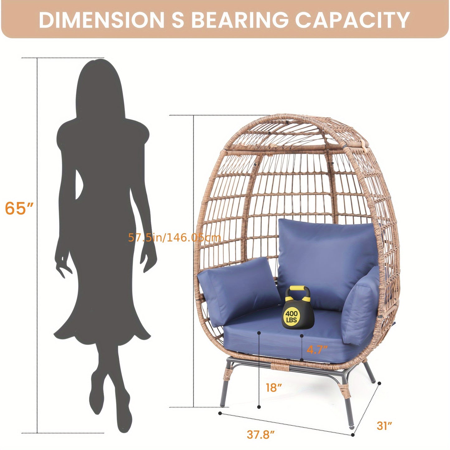 Stylish Handwoven Wicker Chair for Outdoor Relaxation and Comfort