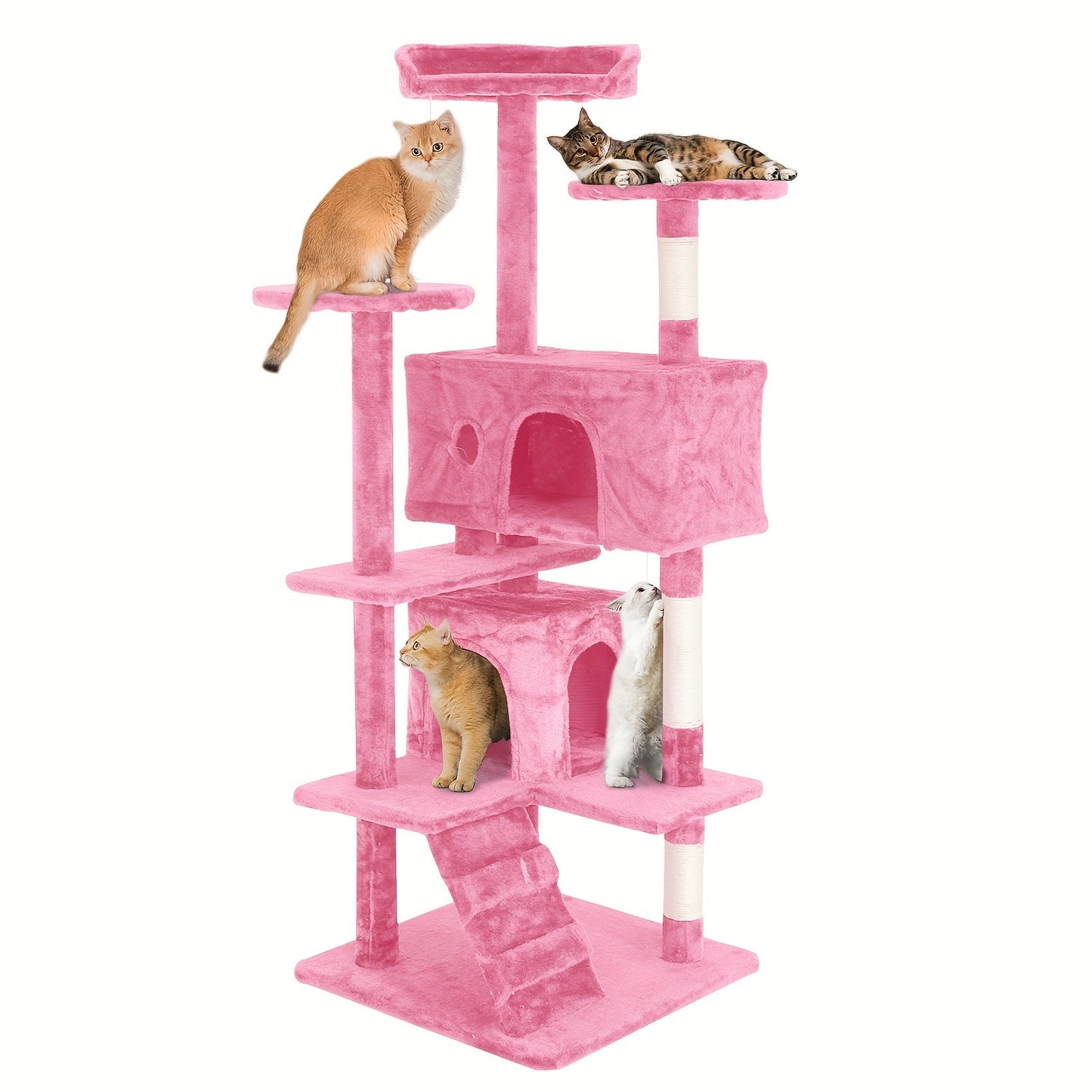 Large Cat Tree Multi-Level Activity Center for Playful Kittens