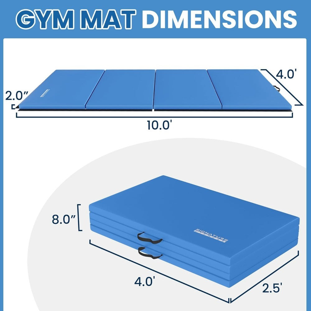 Signature Fitness Folding Exercise Mat for MMA and Gymnastics