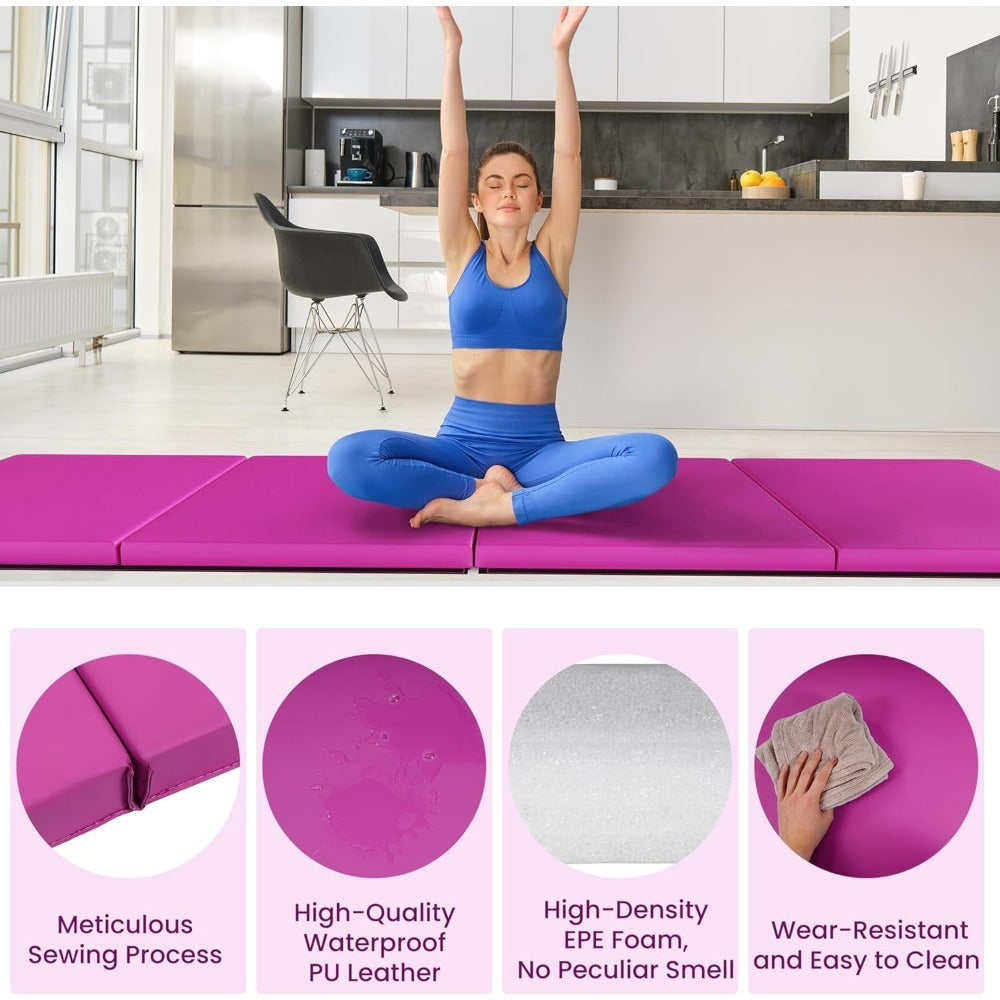 Signature Fitness Folding Exercise Mat for MMA and Gymnastics