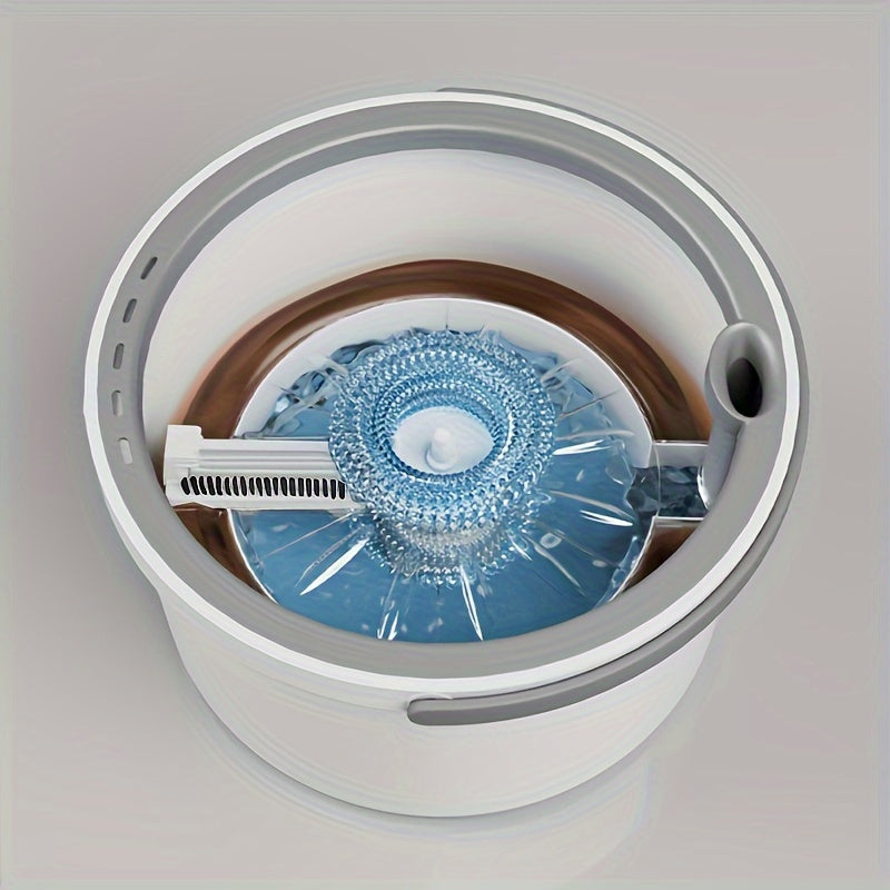 Household Spin Mop And Bucket Set For Effortless Cleaning
