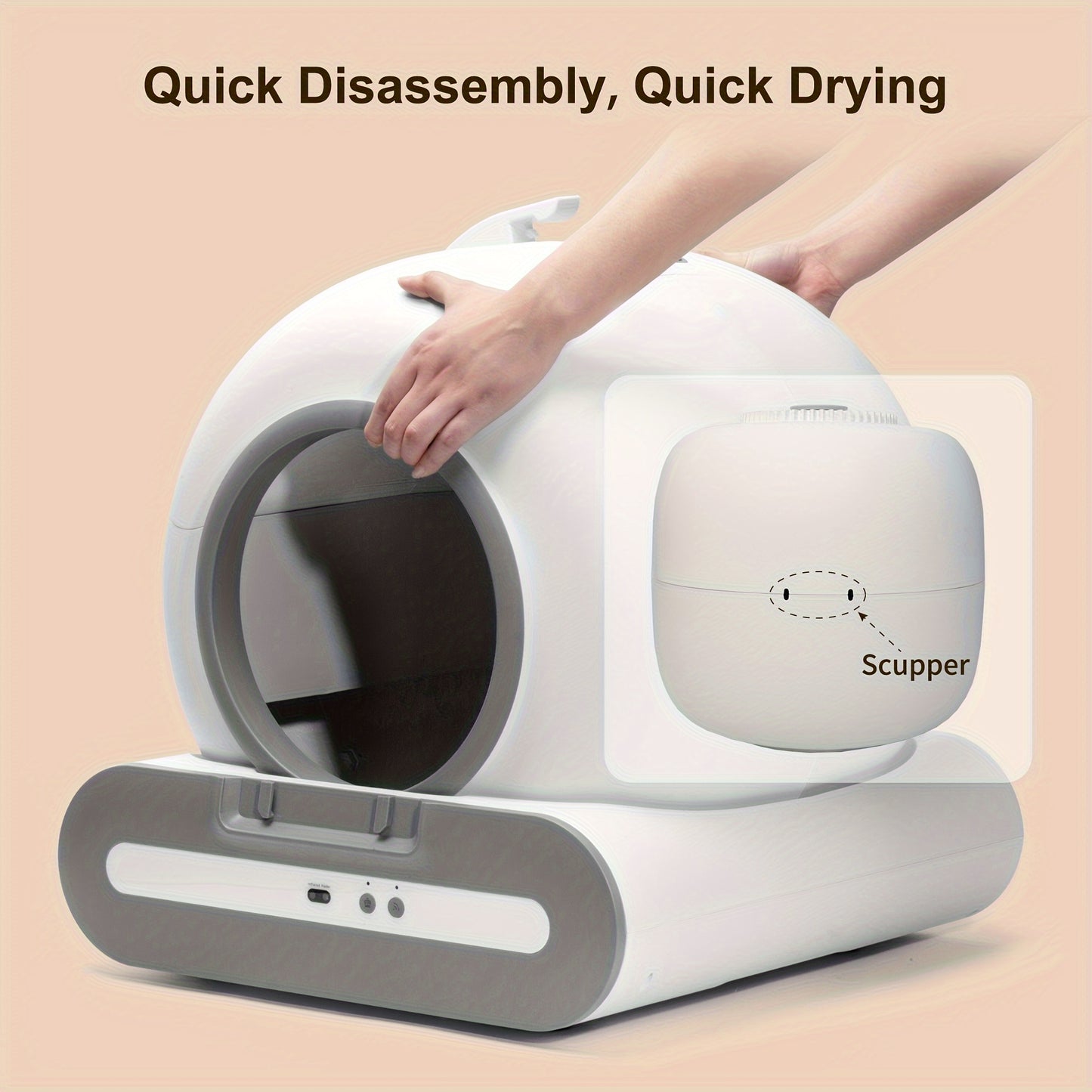 DOEL Smart Self-Cleaning Cat Litter Box with App Control