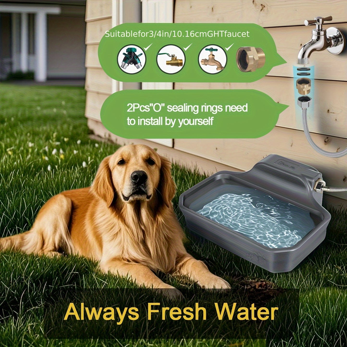 Automatic Dog Water Dispenser For Large Pets And Animals