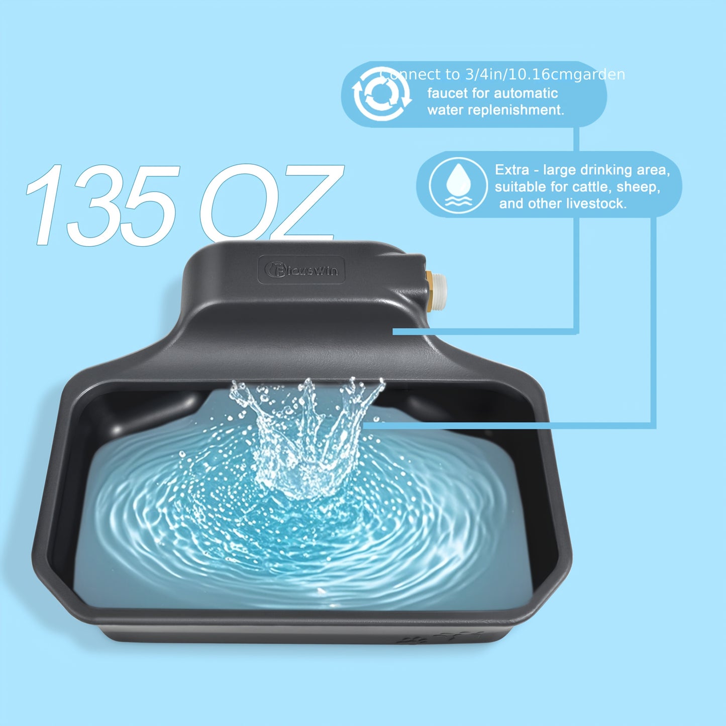 Automatic Dog Water Dispenser For Large Pets And Animals
