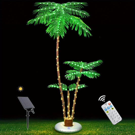 Solar Lighted Palm Tree for Outdoor Party Decor