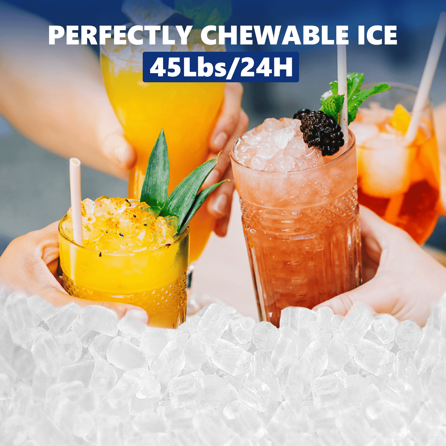 Nugget Ice Maker Machine for Home and Office Use
