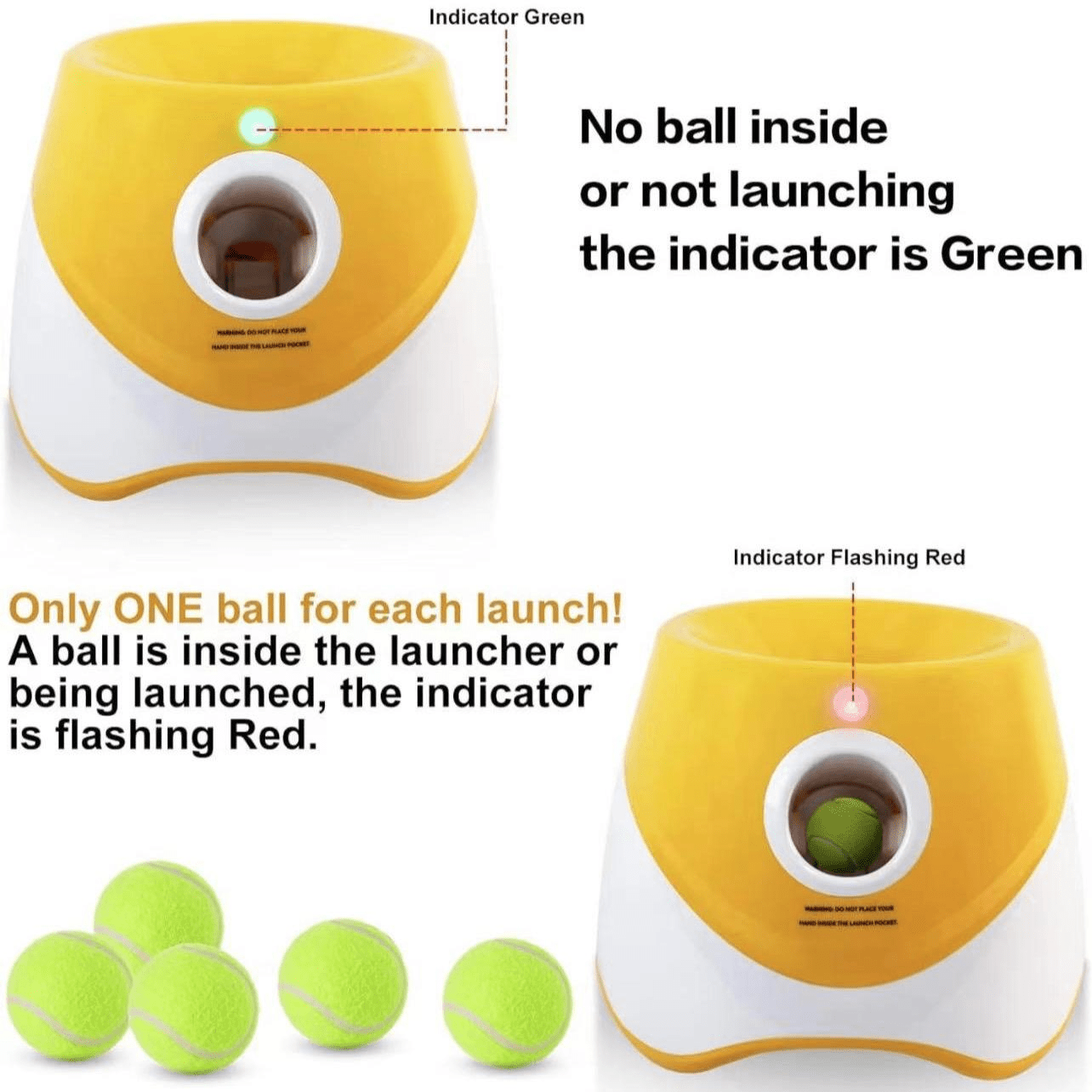Automatic Dog Ball Launcher With Three Distance Settings