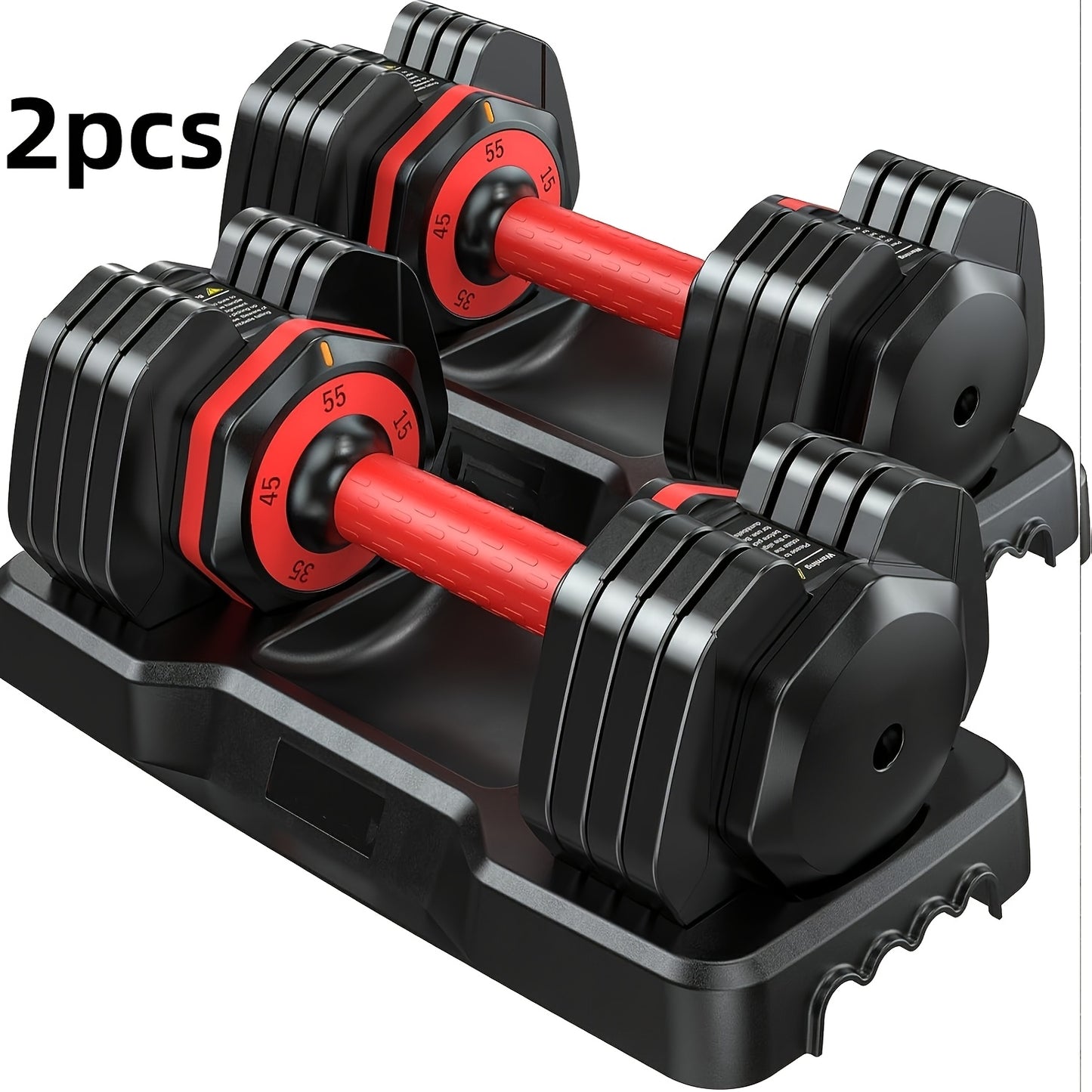 Adjustable 5 in 1 Dumbbell Barbell Set for Home Gym