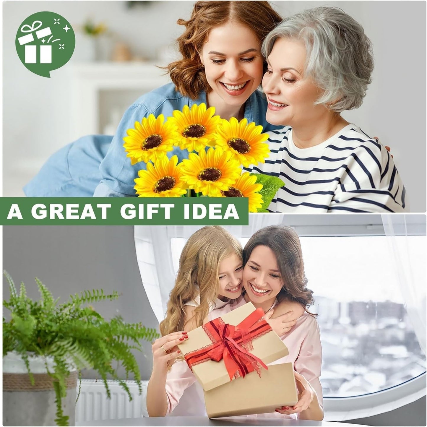 Solar Sunflower Lights for Outdoor Garden and Party Decor