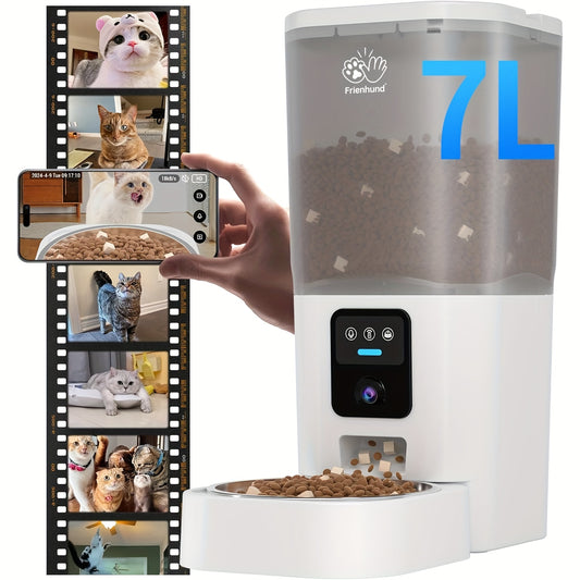 5G Automatic Cat Feeder with HD Camera and Night Vision