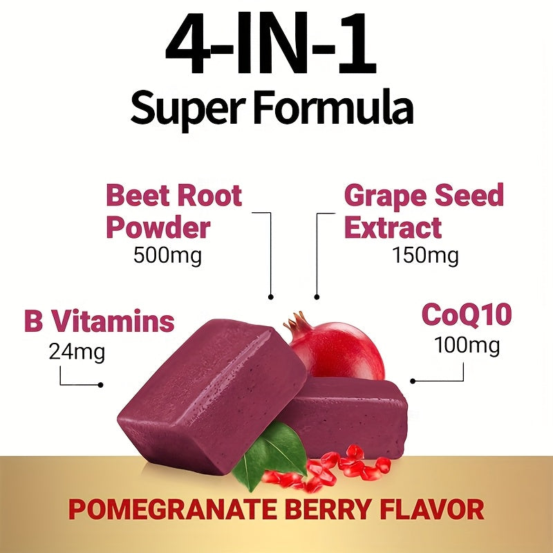 Premium Beetroot Gummies with CoQ10 for Heart and Circulation Health