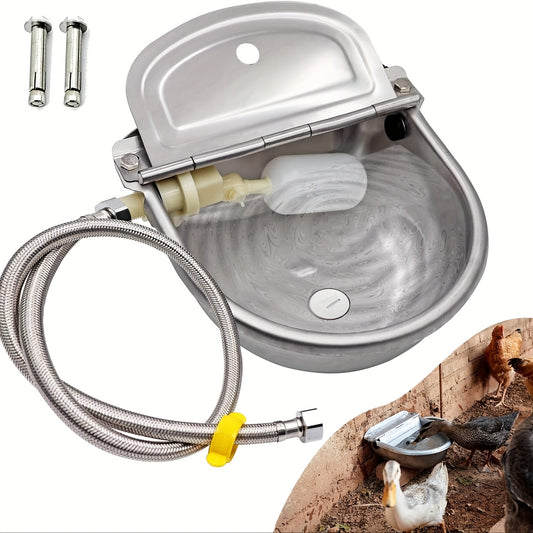 Automatic Self-Filling Stainless Steel Dog Water Bowl Dispenser