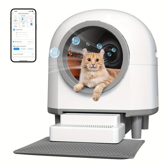Automatic Self Cleaning Litter Box With App Control For Cats