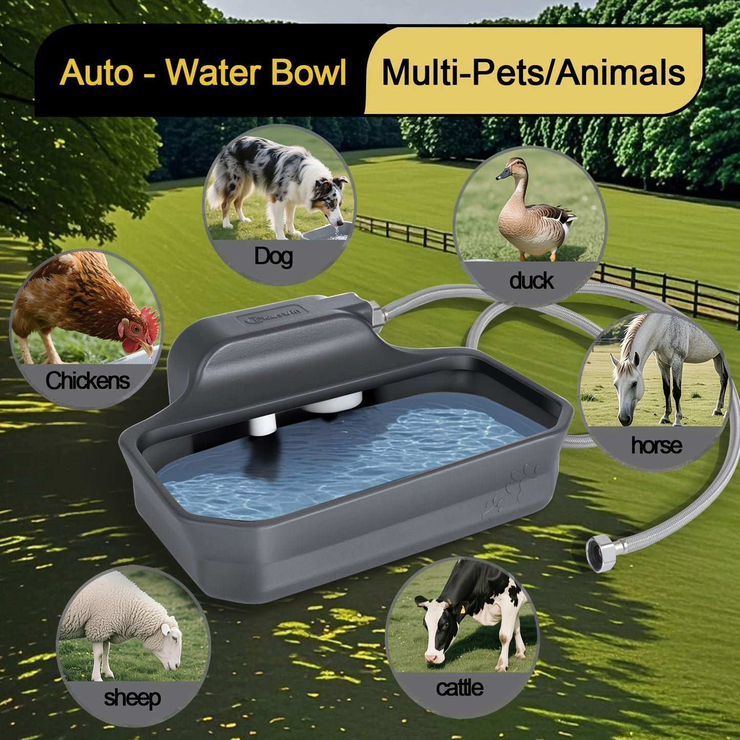 Automatic Dog Water Dispenser For Large Pets And Animals