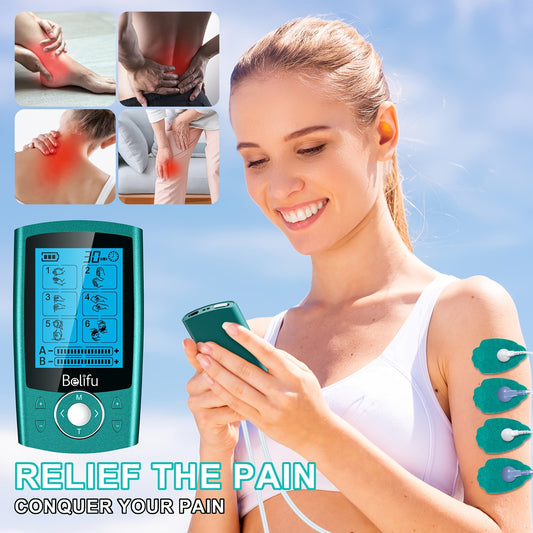 Belifu TENS EMS Muscle Stimulator for Pain Relief and Relaxation