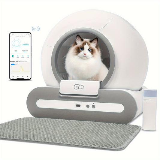 DOEL Smart Self-Cleaning Cat Litter Box with App Control