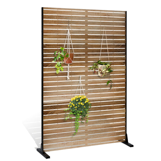Freestanding Metal Privacy Screen For Outdoor Garden and Patio