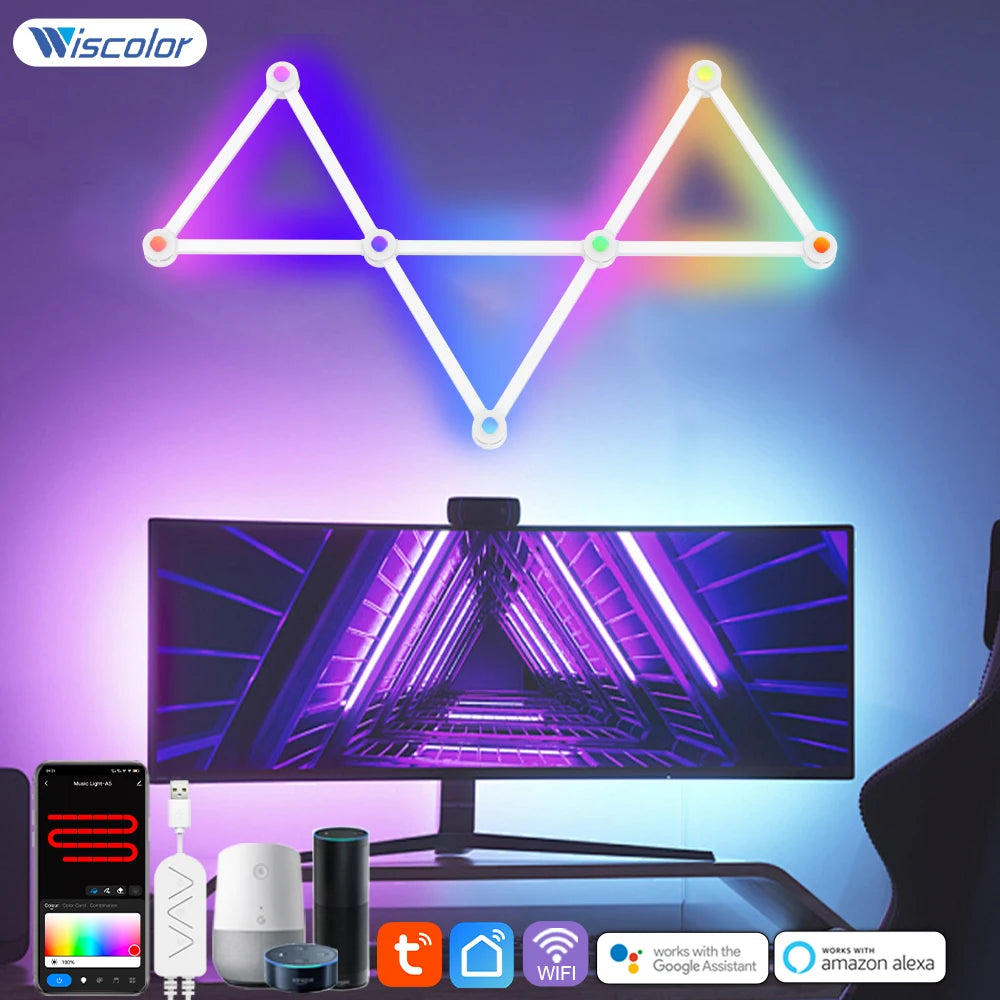 Wiscolor LED RGB Smart Wall Light With Music Rhythm APP