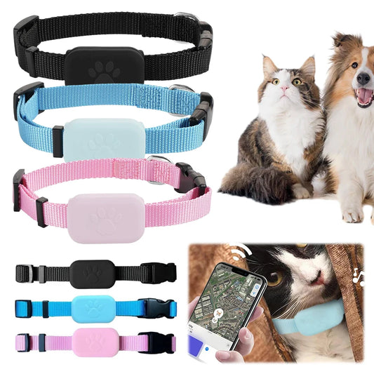 MOJOYCE Pet GPS Tracker With Adjustable Collar Cat Locator