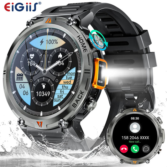 EIGIIS KE3 Bluetooth Smartwatch Men Full Touch Health