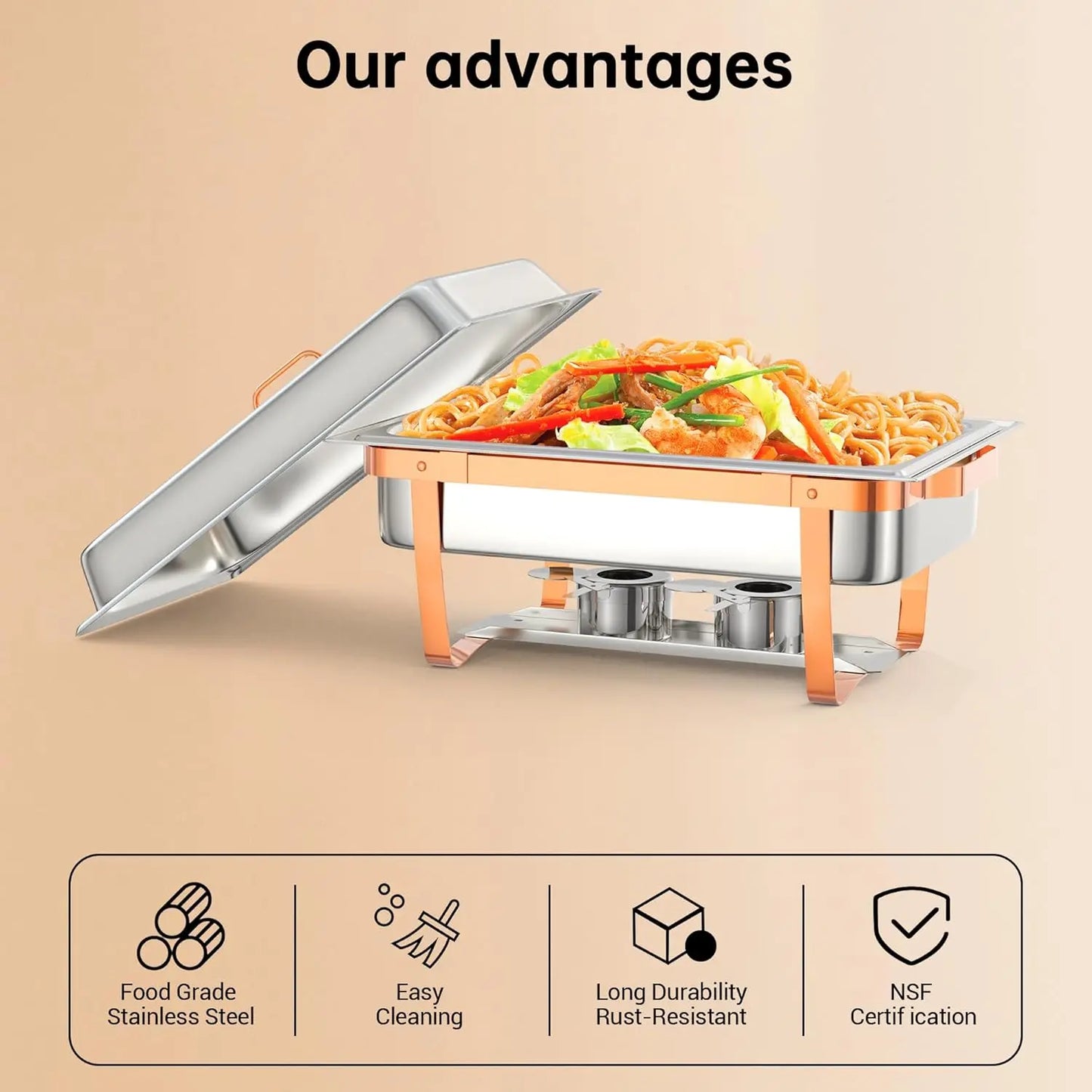 Hign-concerned Buffet Chafing Dishes Set Stainless Steel