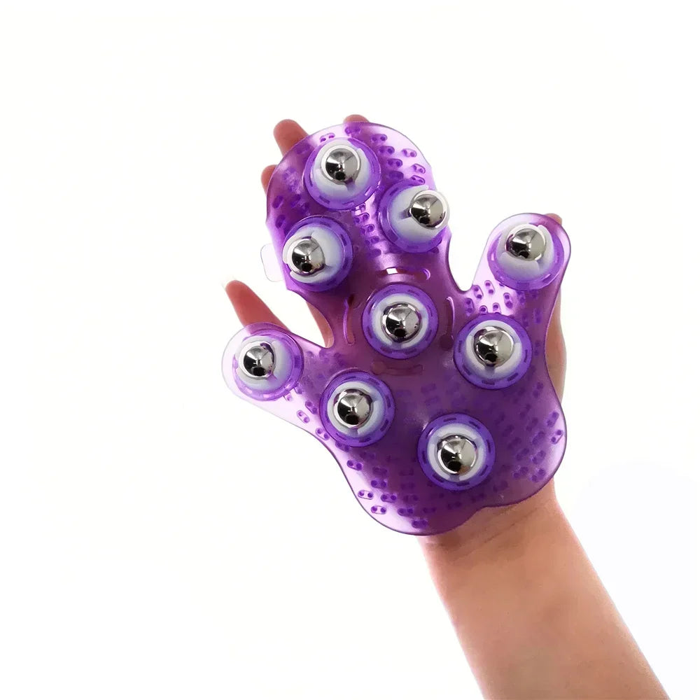 Dawndesslo Roller Ball Massage Glove For Muscle Pain Relief
