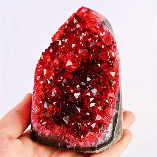 CrystalHola Geode Crystal Cluster Display Stone Specimen