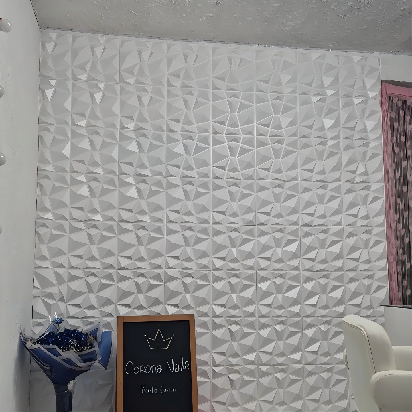 Hign-concerned 20Pcs 3D Wall Panels Indoor Decoration For Living Room Bedroom Office