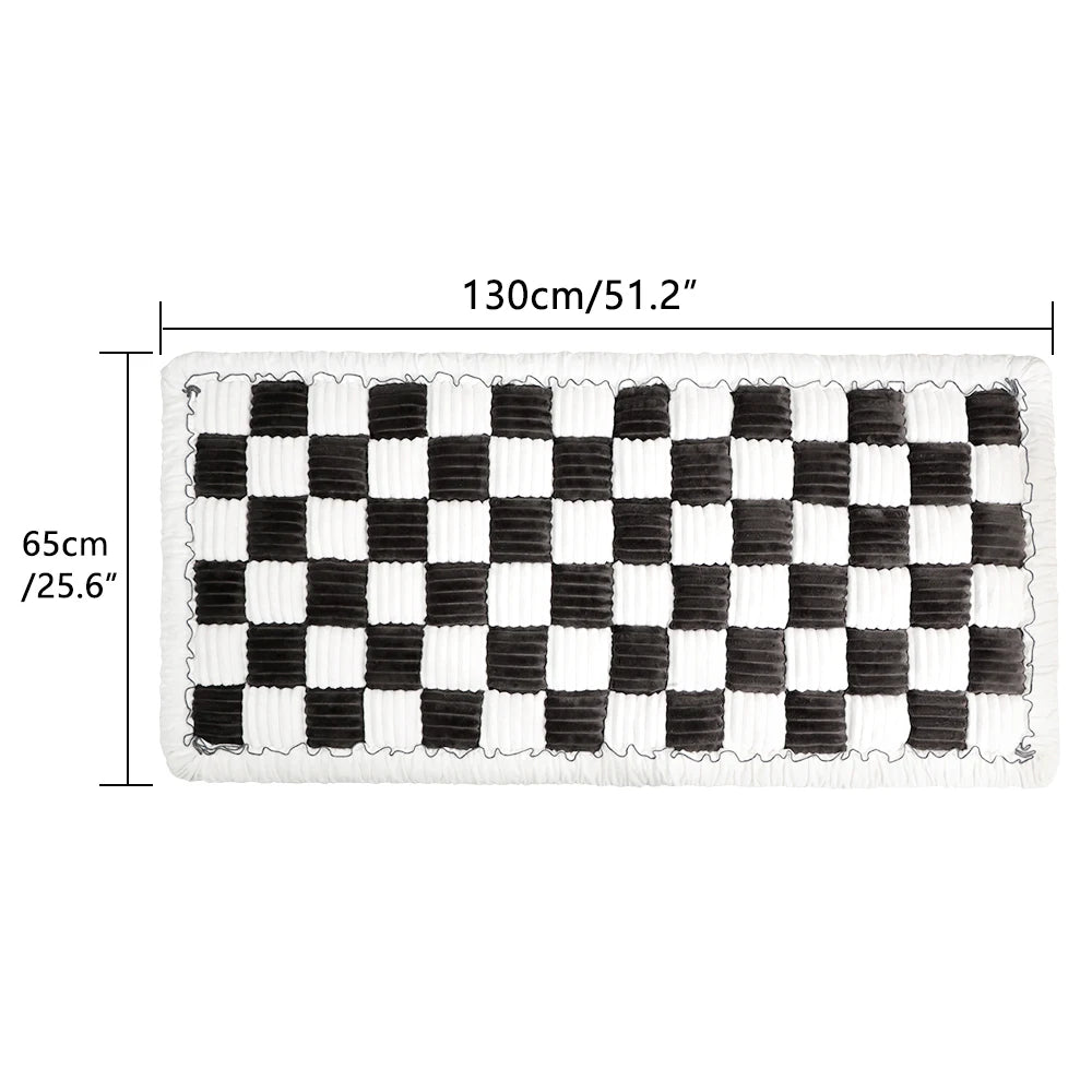 PETRAVELCN Dog Bed Warm Mat For Car Seat Cover Plaid