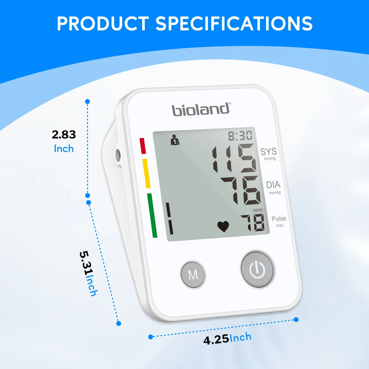 Bioland Blood Pressure Monitor Arm Automatic Digital Device