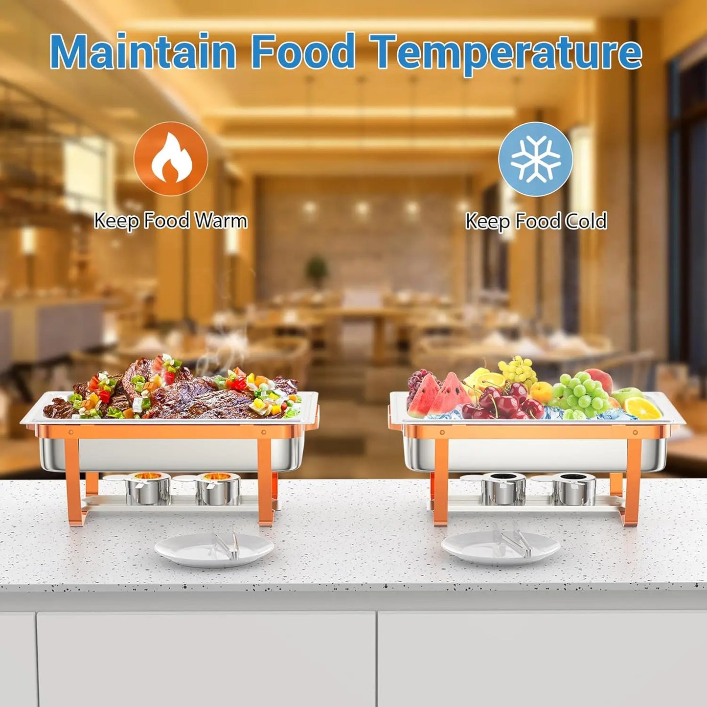 Hign-concerned Buffet Chafing Dishes Set Stainless Steel