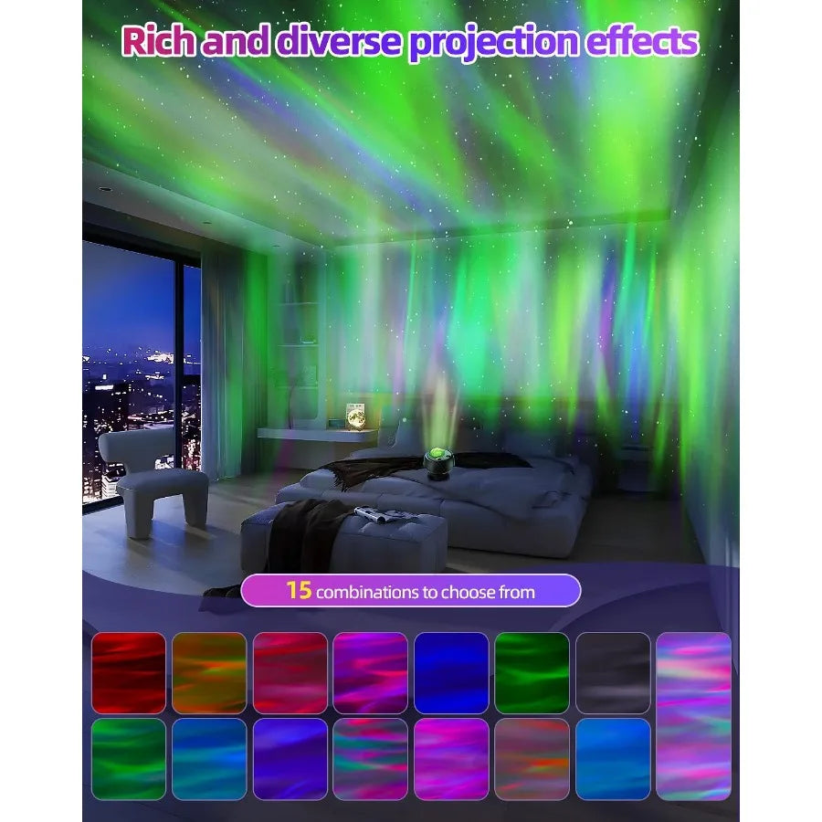 Northern Lights Projector With 60 Light Effects And Galaxy Modes