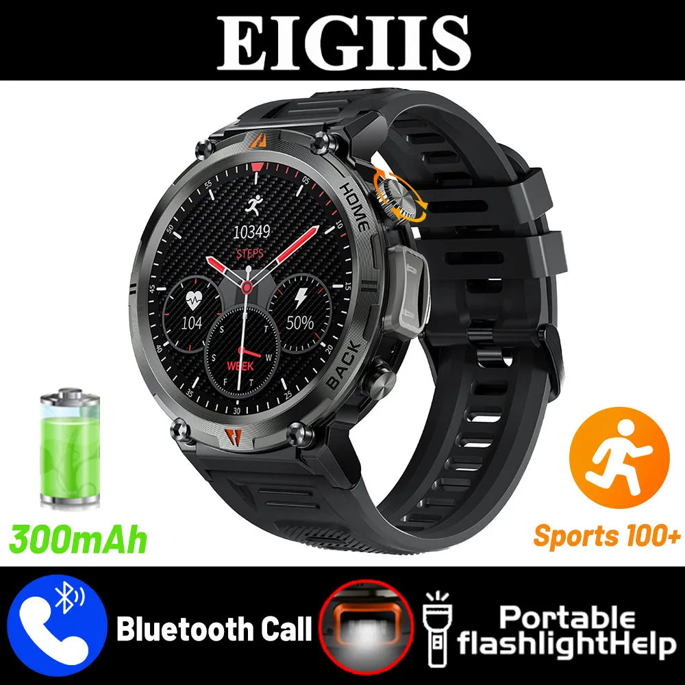 EIGIIS KE3 Bluetooth Smartwatch Men Full Touch Health