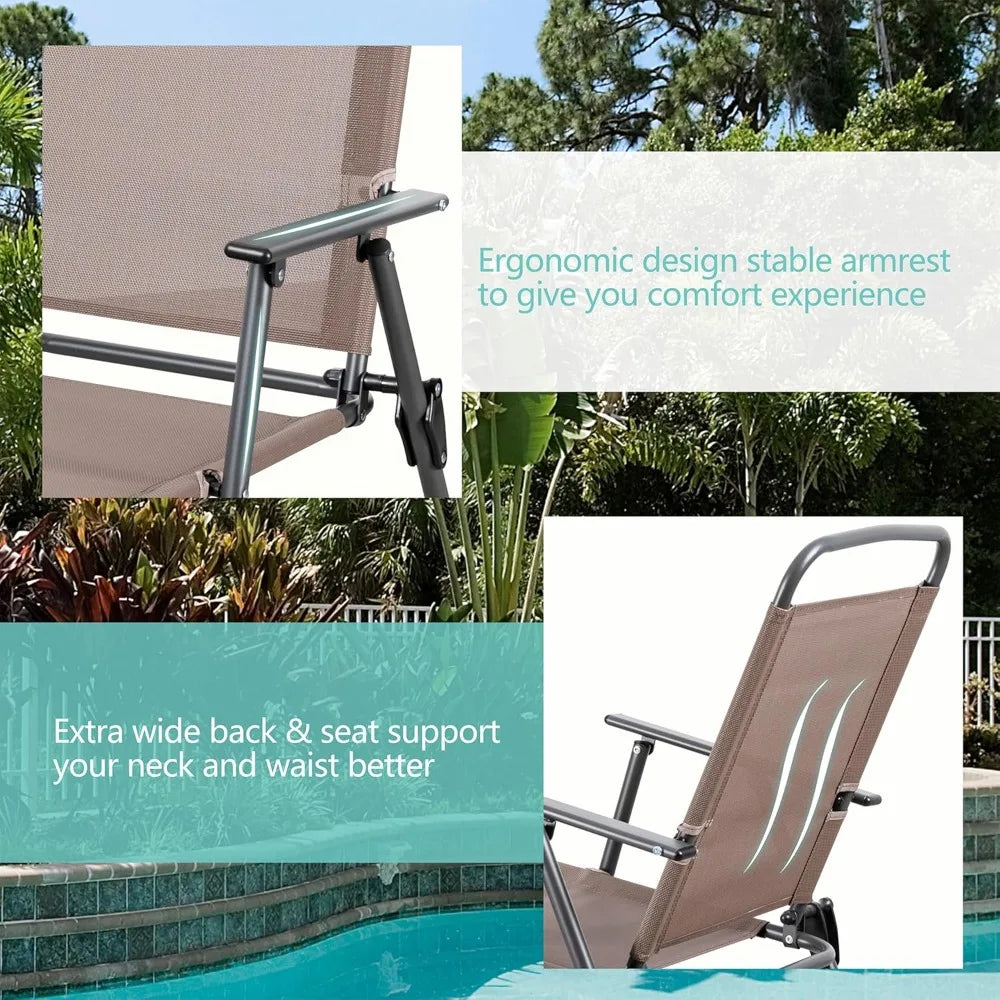 Angduo Folding Patio Dining Set All Weather Furniture