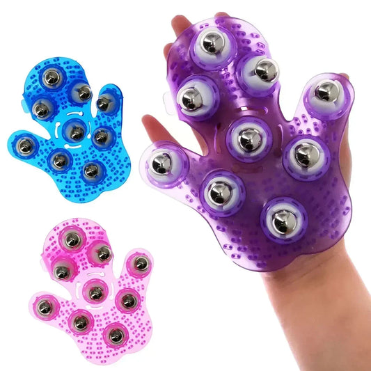 Dawndesslo Roller Ball Massage Glove For Muscle Pain Relief