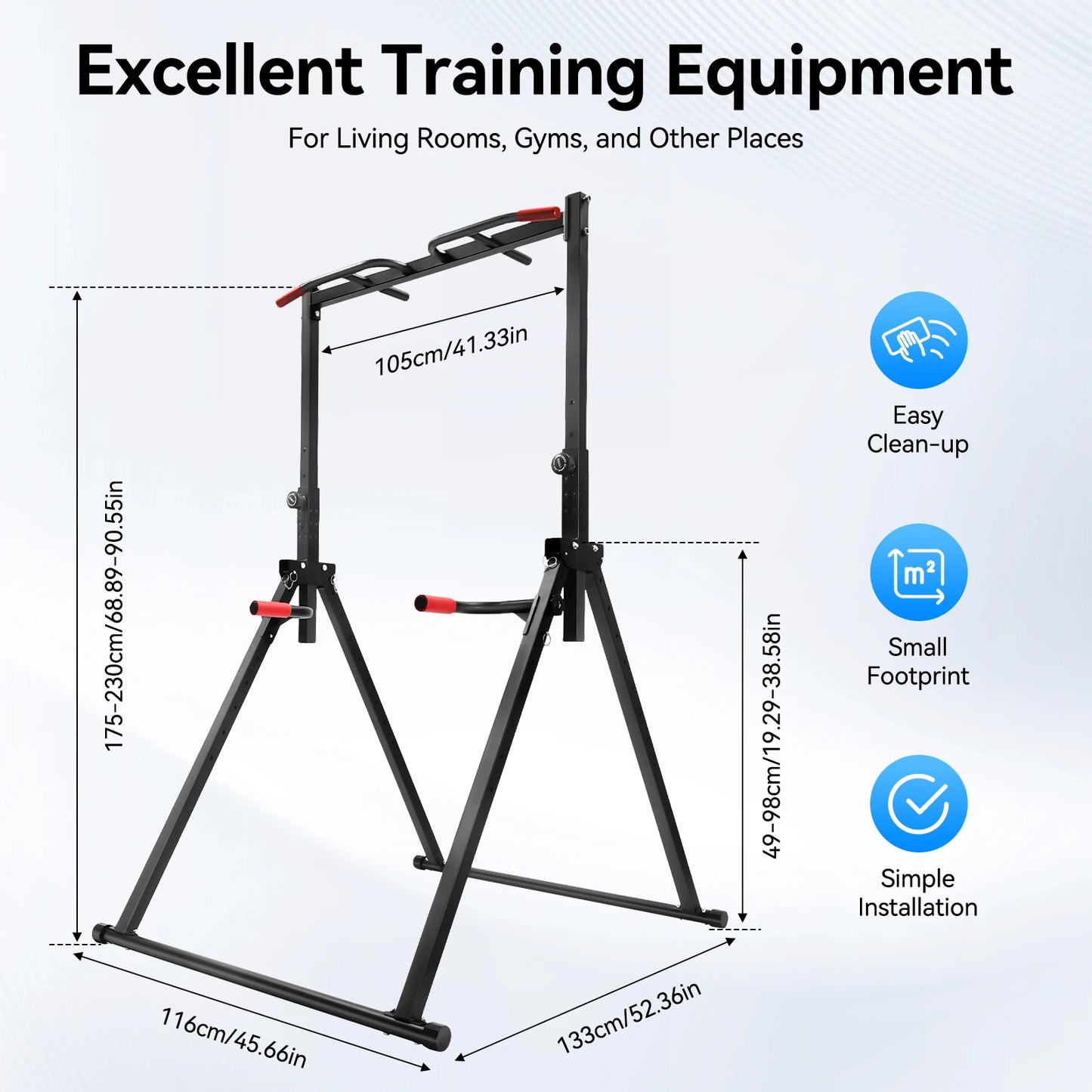 Hign-concerned Triangular Pull Up Station Adjustable Gym
