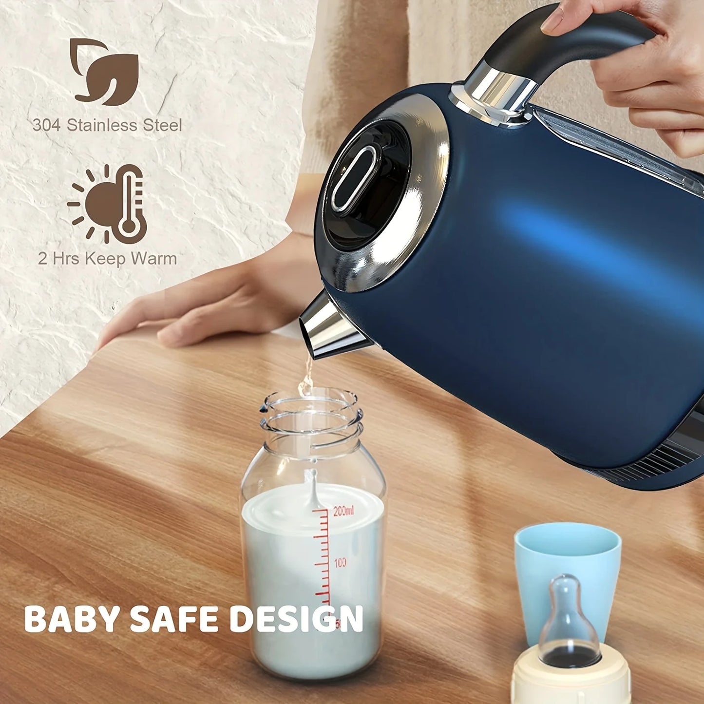 Octavo Electric Kettle Temperature Control LED Display