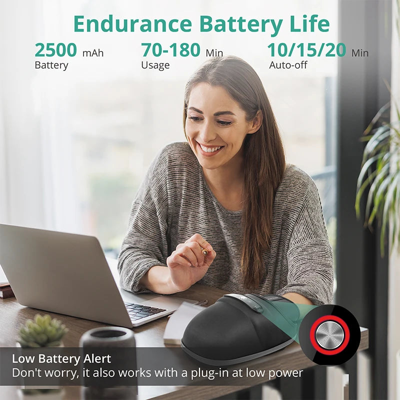 Wireless Hand Massager With Air Compression And Heat