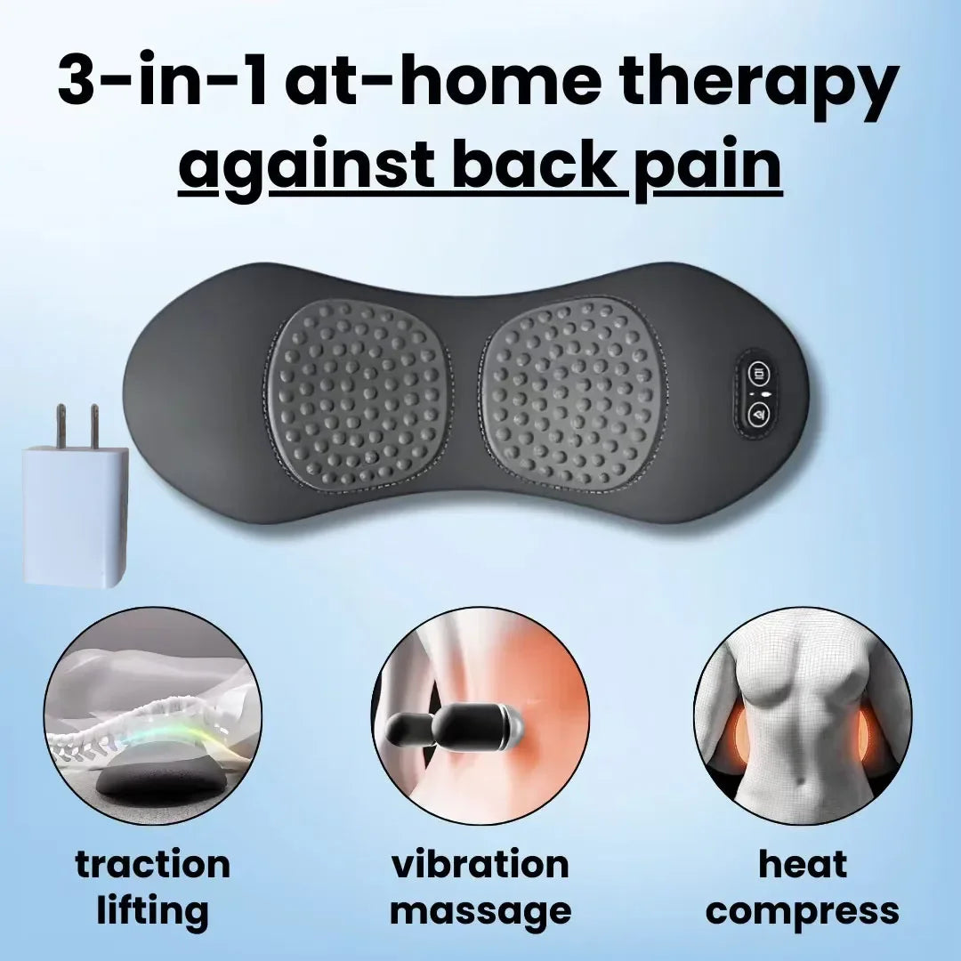 Okayso 3 In 1 Back Massager Shiatsu Relief Bed System