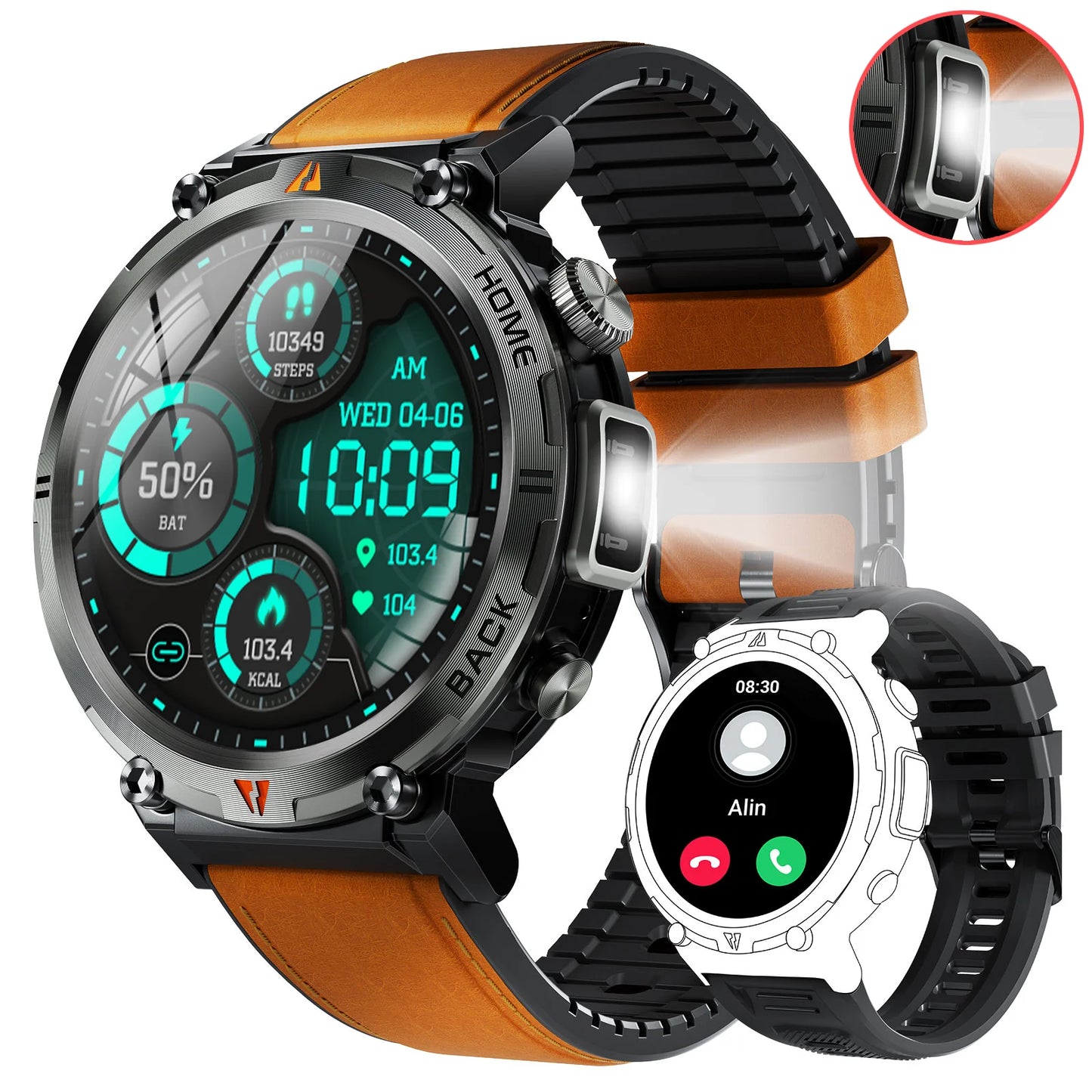 EIGIIS KE3 Bluetooth Smartwatch Men Full Touch Health