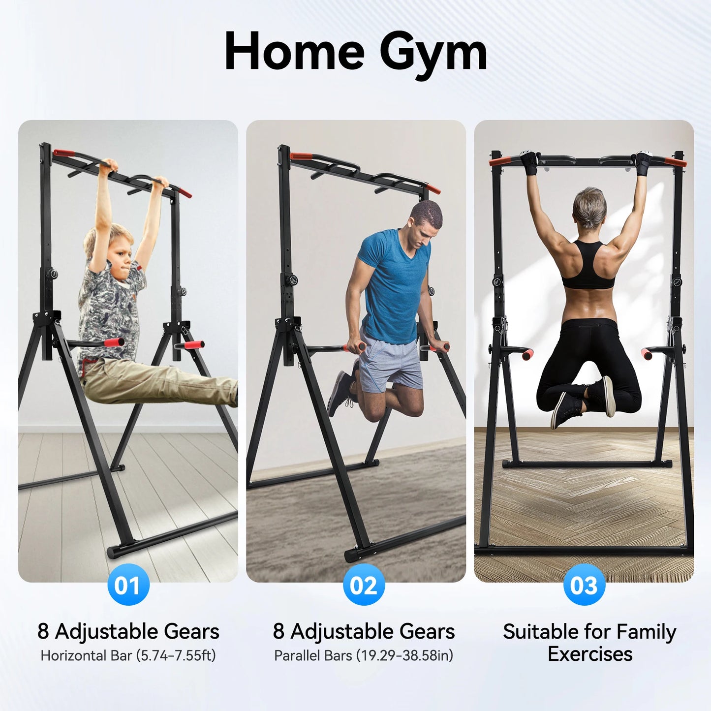 Hign-concerned Triangular Pull Up Station Adjustable Gym