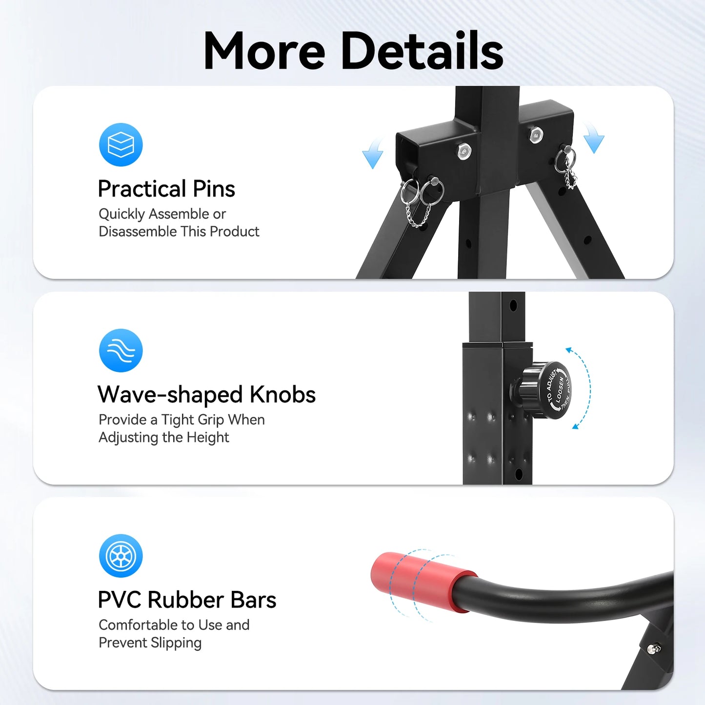 Hign-concerned Triangular Pull Up Station Adjustable Gym