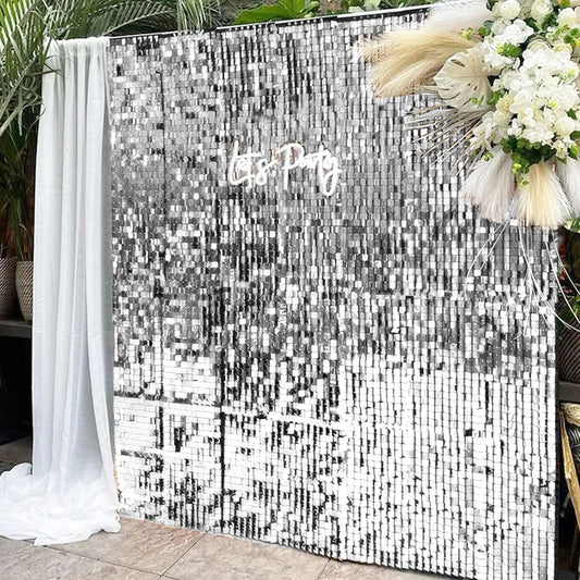Zhejiang Glitter Wall Backdrop Panels 24 30 49 Pieces Decor