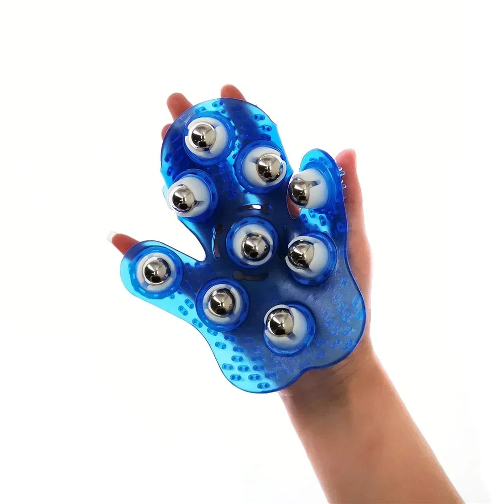 Dawndesslo Roller Ball Massage Glove For Muscle Pain Relief