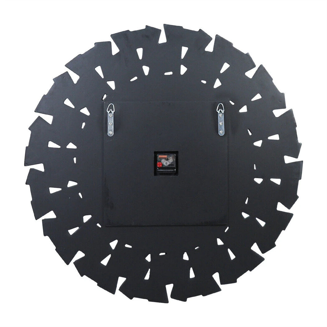 Elegant Mirrored Sunburst Wall Clock With Roman Numerals